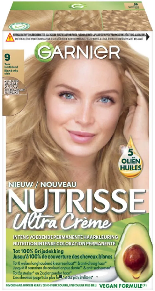 Garnier Nutrisse Ultra Crème 9 Zeer Lichtblond Haarverf 824ml
