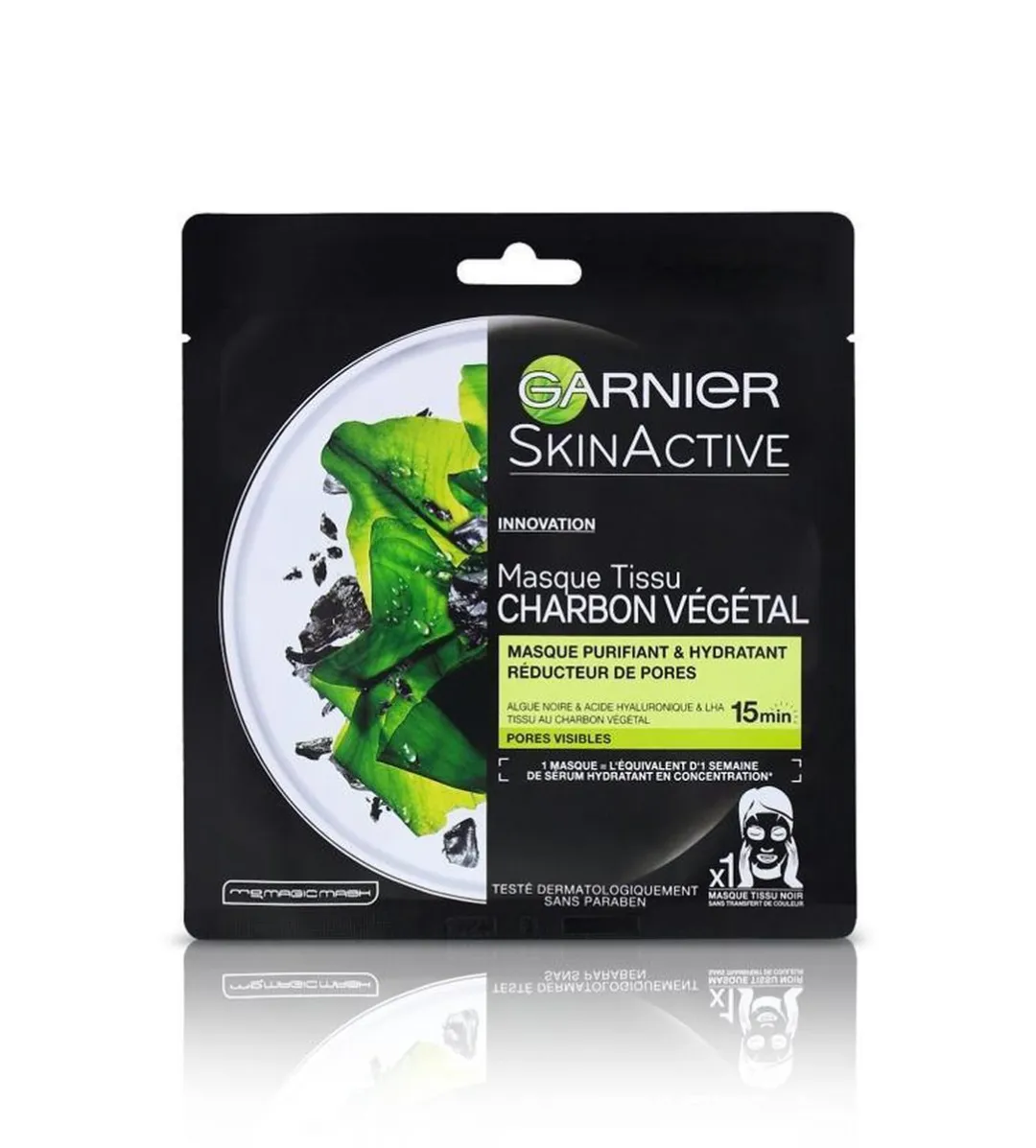 Garnier SkinActive Charcoal Tissue Masker 28g