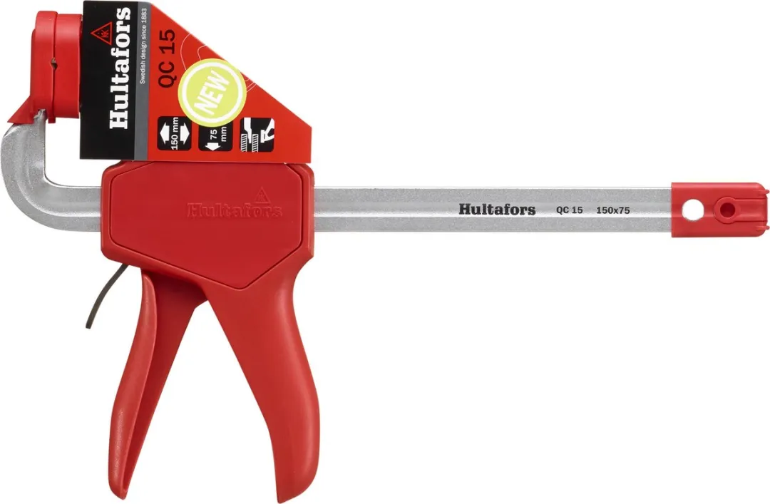 Hultafors QC 15 Eenhandslijmklem 15cm - 90kg - Wit