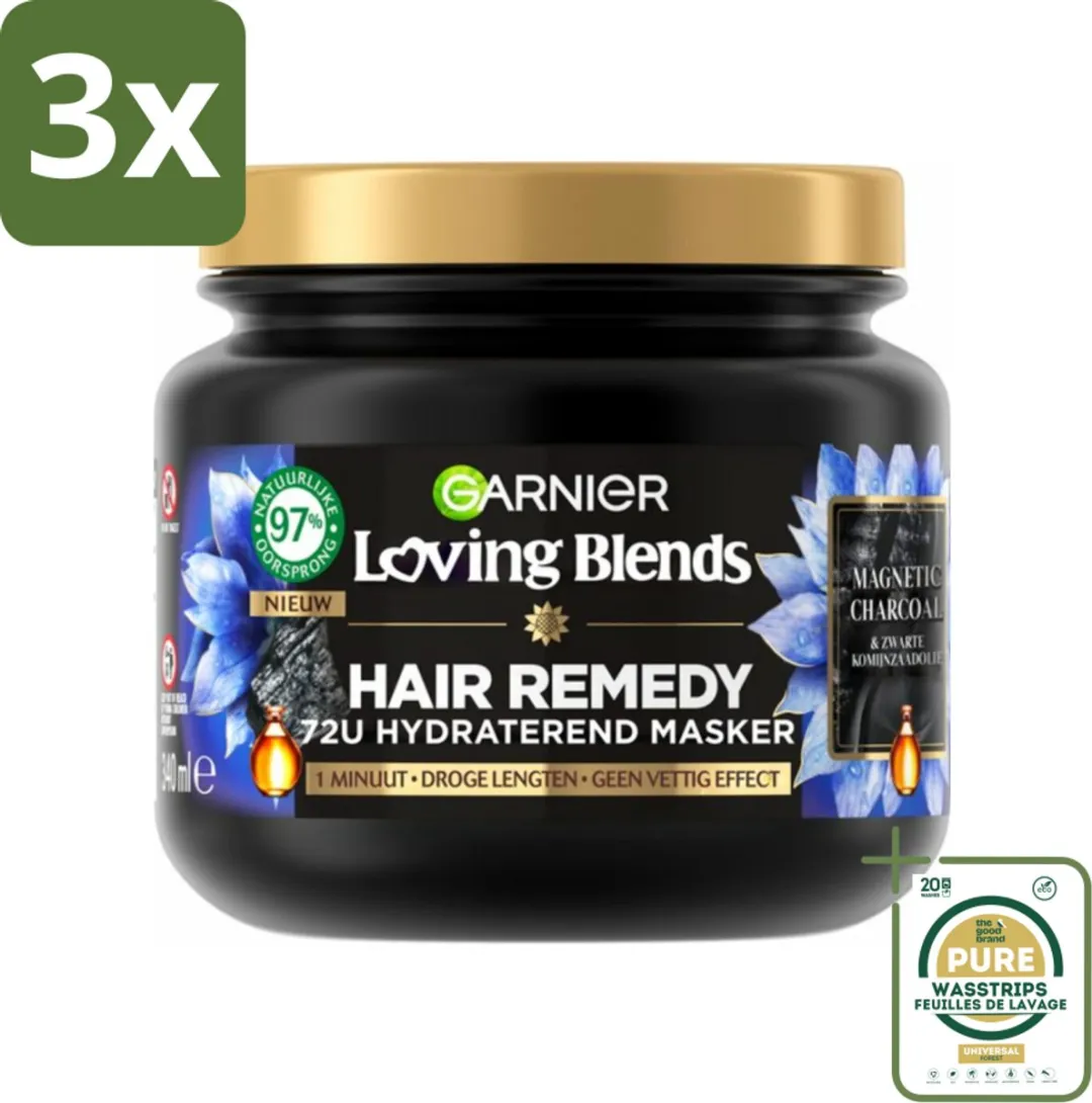 Garnier Loving Blends Magnetic Charcoal Haarmasker 1020ml