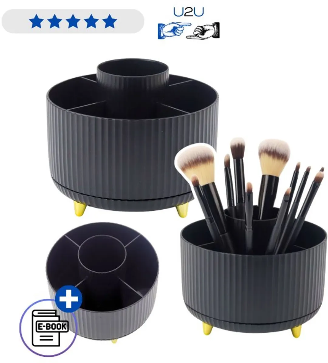 Lean Toys Draaibare Make-up Organizer 5 Vakken