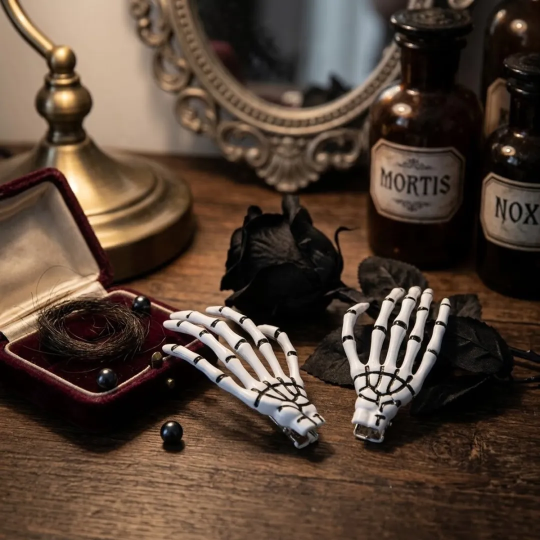 NuveX Wit Skeleton Haarspeldset - 2 Stuks