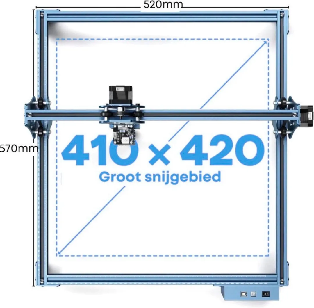 Sculpfun S9 Laser Graveermachine 90W - 8 Accessoires