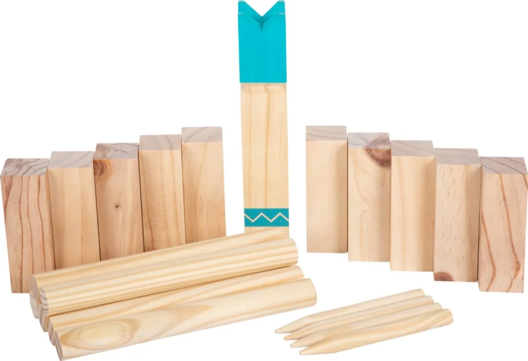 Small Foot Kubb Compact Houten Werpspel - 21-delig - afbeelding 2 van 6