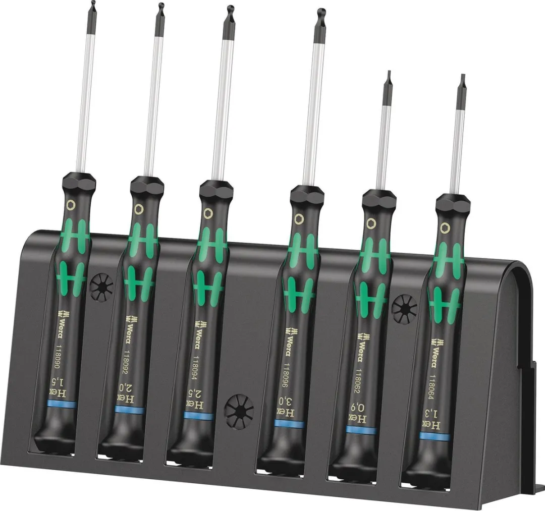 Wera 2052/6 Schroevendraaierset Elektronica 6-delig - 0,9-3,0mm