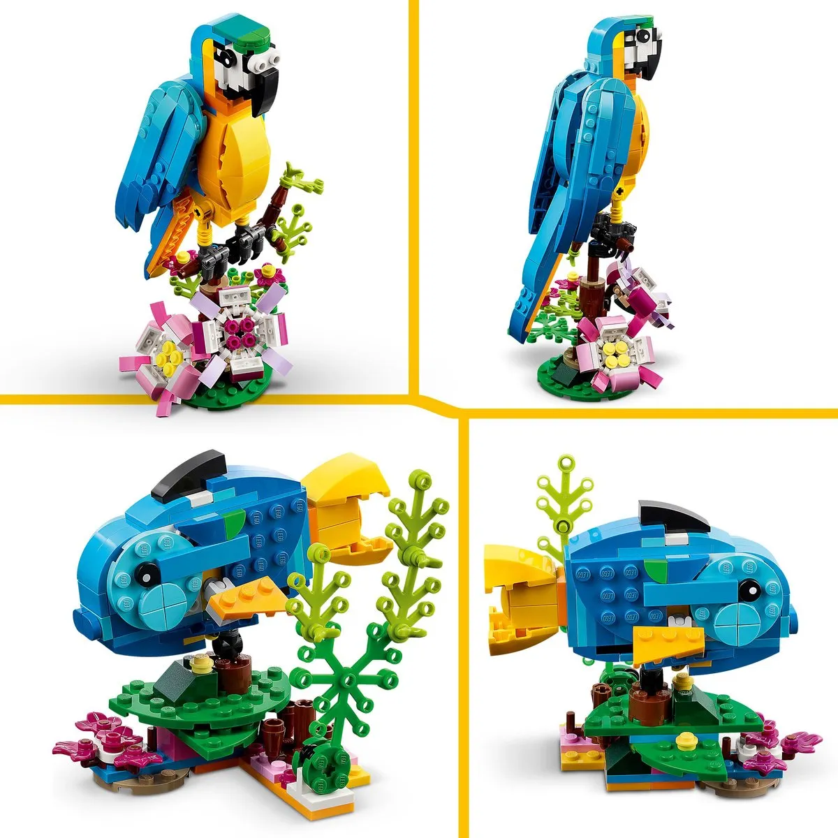 LEGO Creator 3in1 Exotische Papegaai 31136 - 253 Stukken