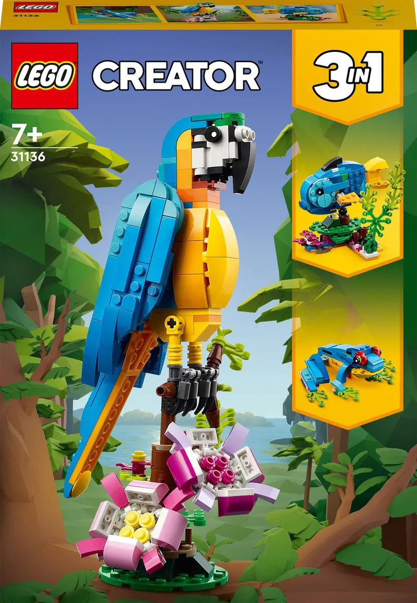 LEGO Creator 3in1 Exotische Papegaai 31136