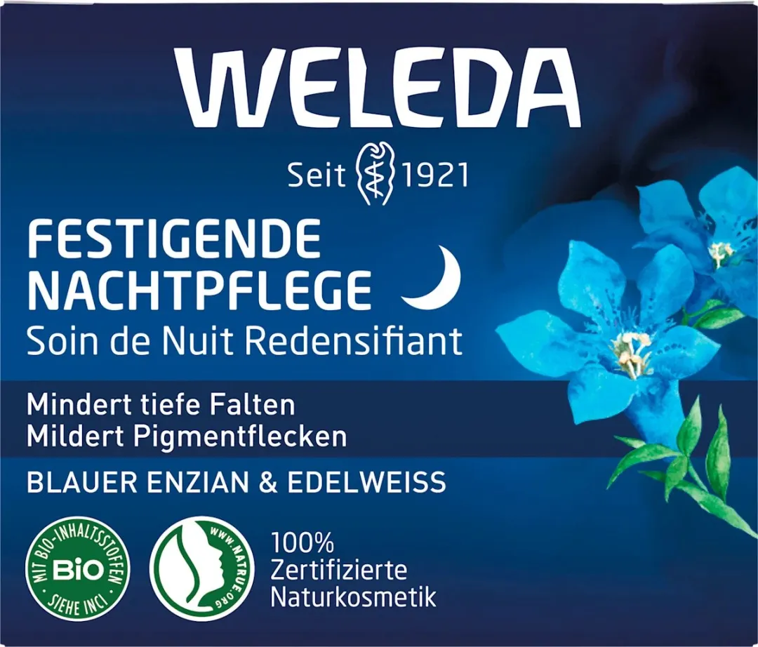 Weleda Versterkende Nachtcrème Blauwe Gentiaan & Edelweiss 40ml - afbeelding 7 van 8
