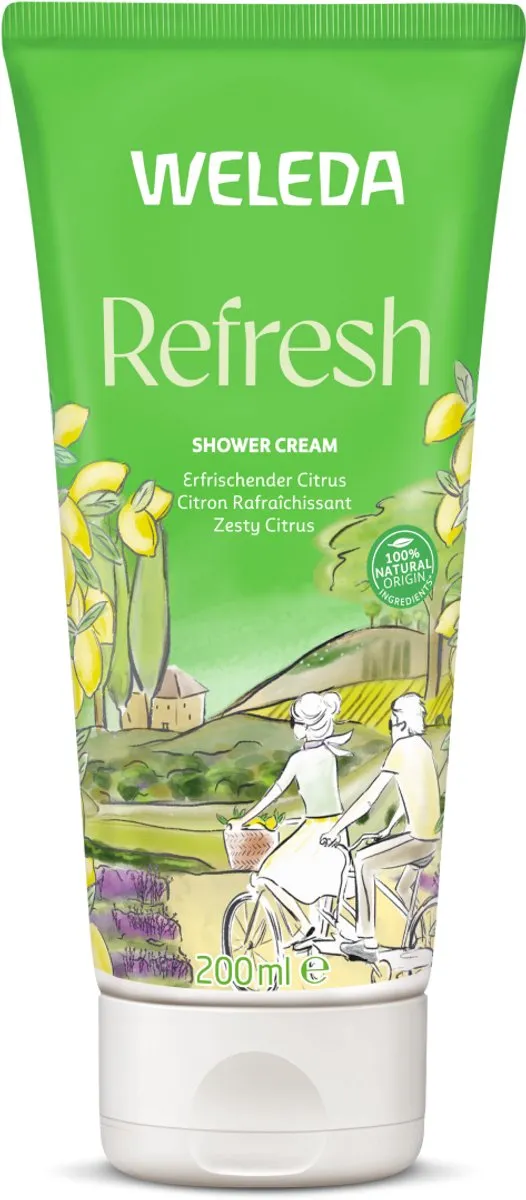 Weleda Refresh Douchecrème 200ml - 6 Stuks