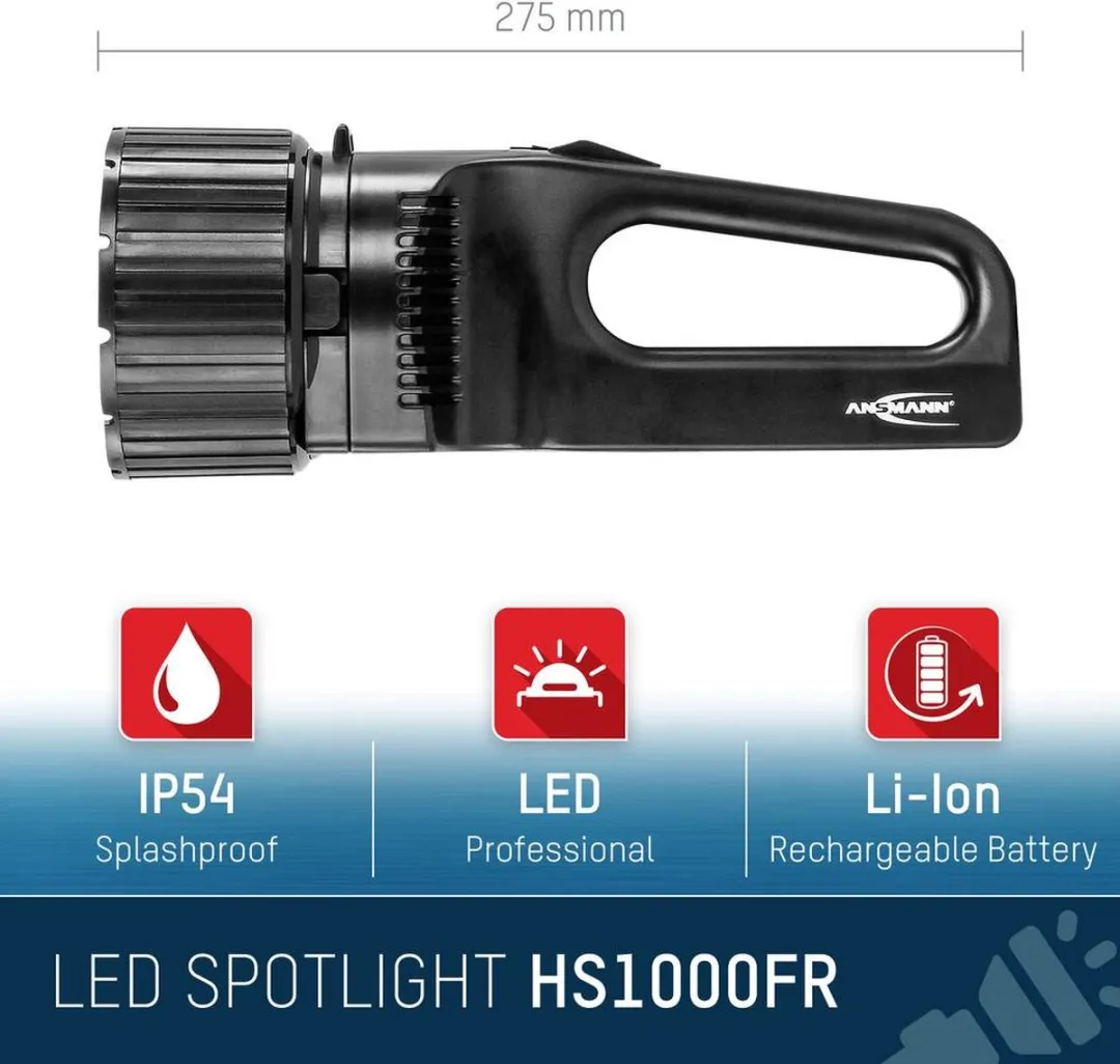 Ansmann Future SD10000M LED Schijnwerper - Zwart