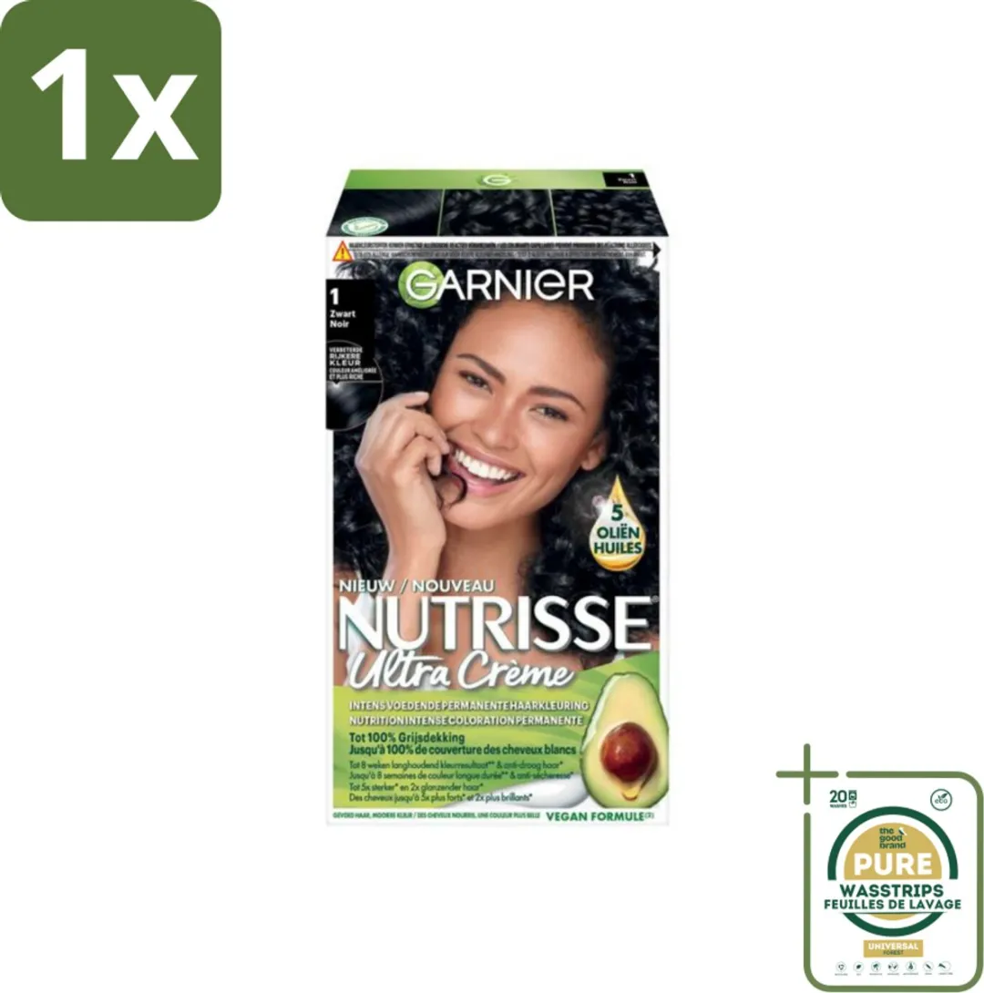 Garnier Nutrisse Ultra Crème Haarkleuring Zwart 824ml