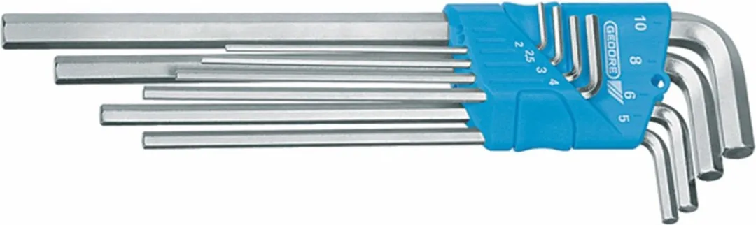 Gedore Inbussleutelset 8-delig 2-10mm - Zwart
