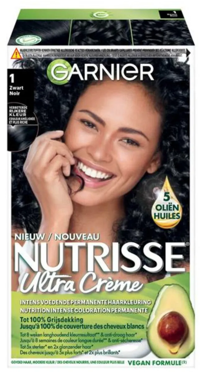 Garnier Nutrisse Ultra Crème Haarkleuring Zwart 824ml