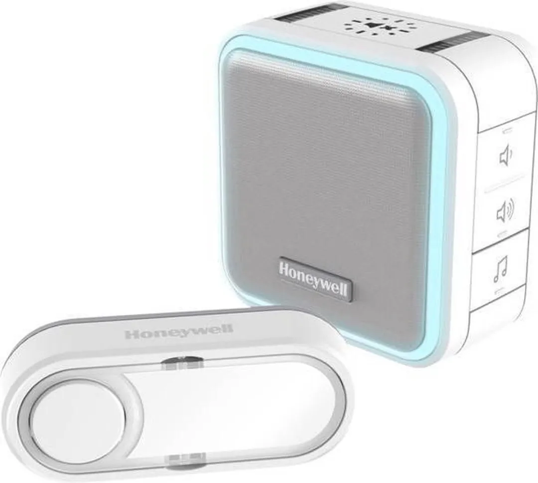 Honeywell DC515S Draadloze Deurbel - 150m 84dB 6 Melodieën - Wit