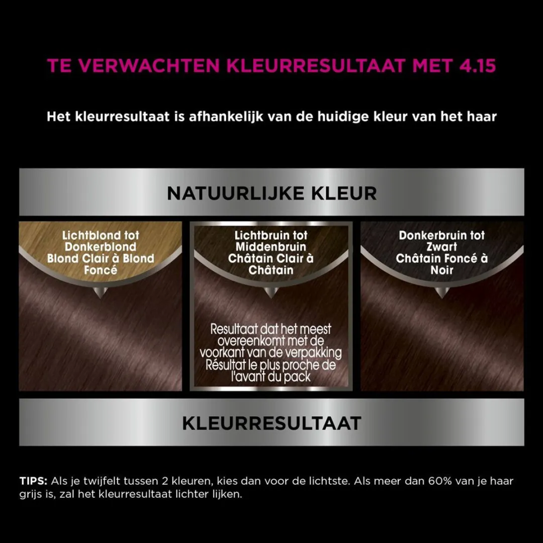 Garnier Olia 4.15 Haarkleuring Kastanjebruin 986ml