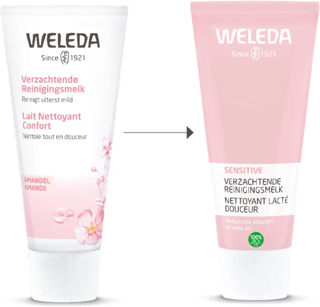 Weleda Sensitive Hydraterende Reinigingsmelk Amandel 75ml