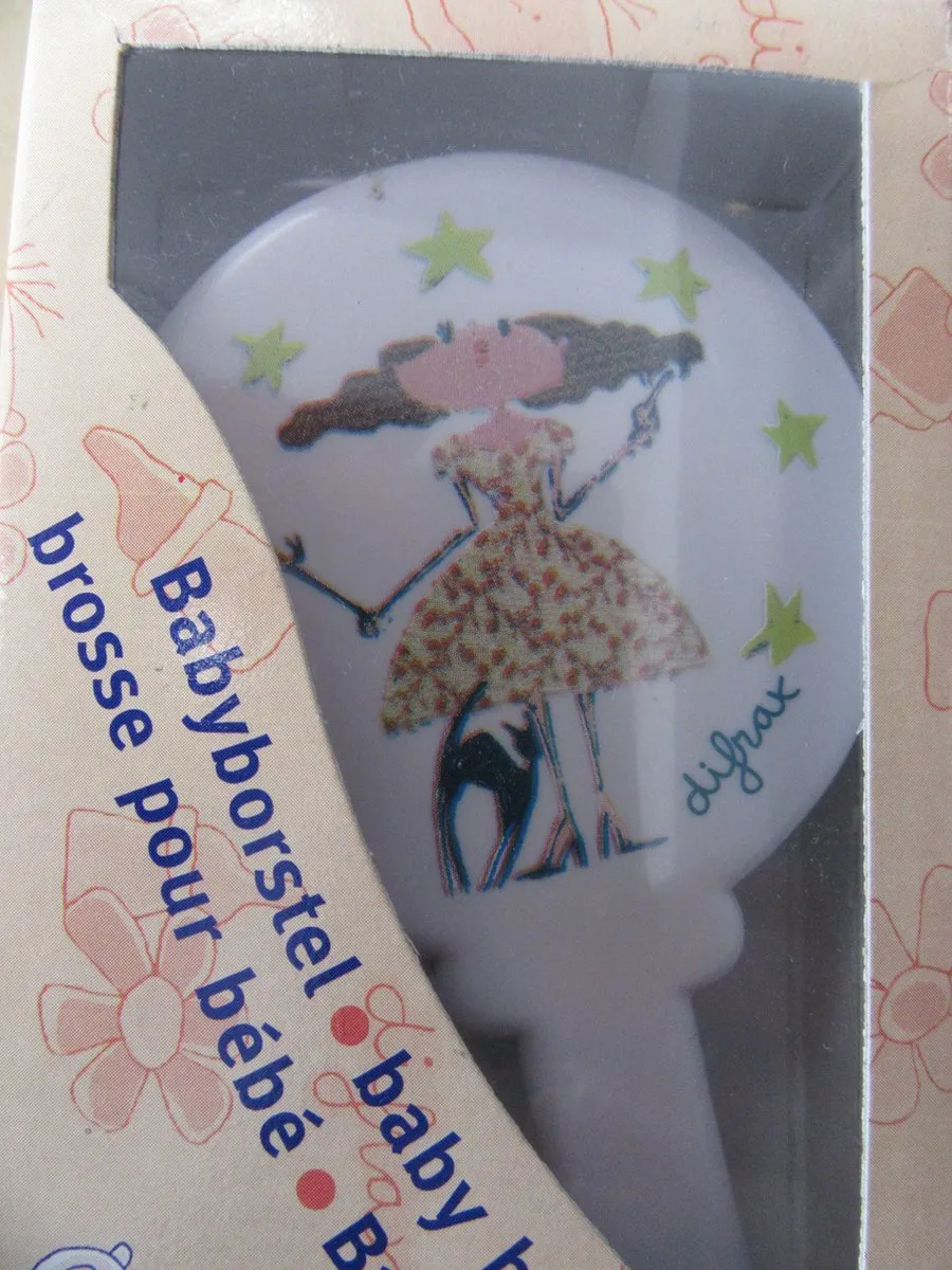 Difrax Baby Borstel en Kam - Rammelaar - 2 Stuks