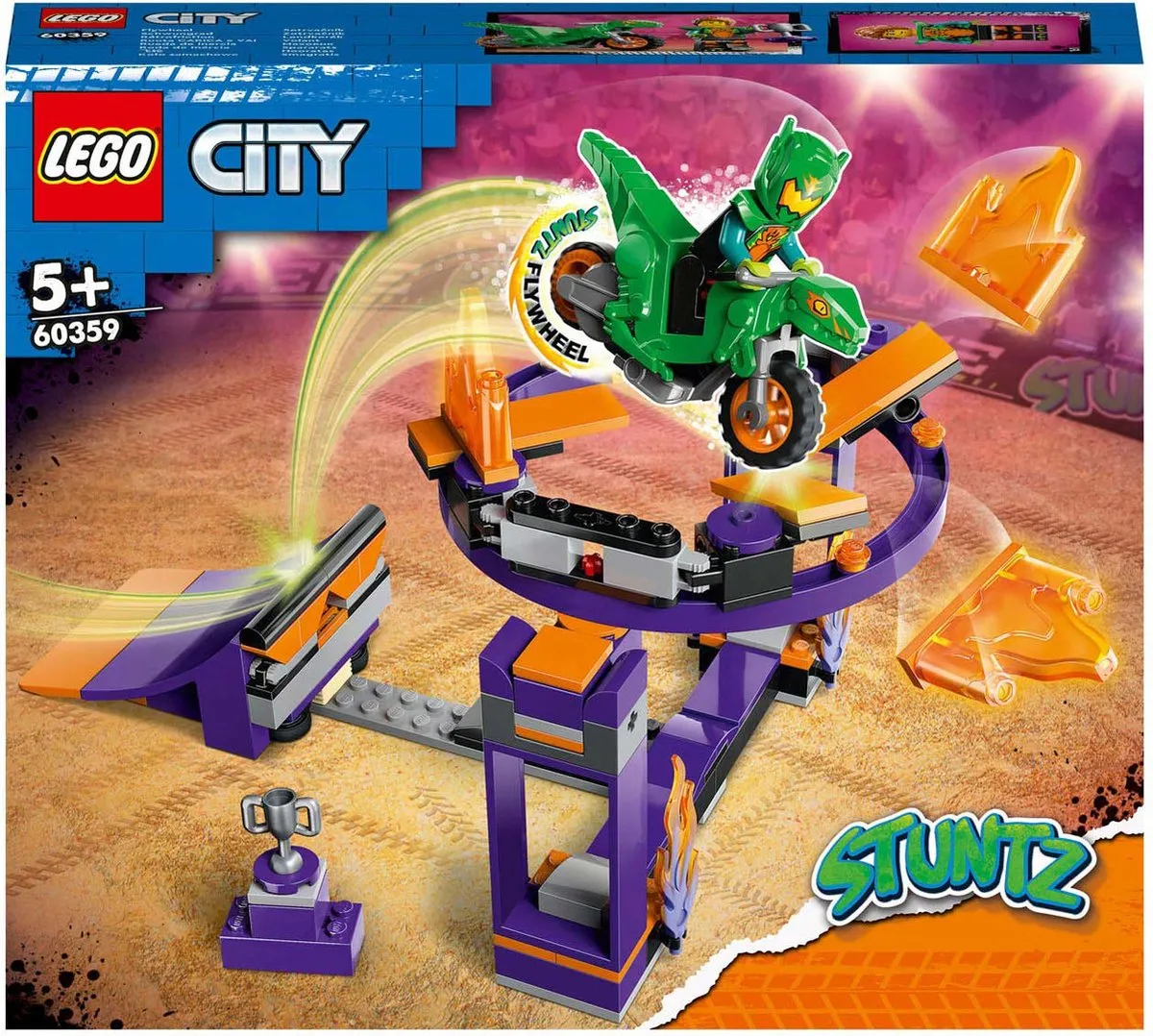 LEGO City Stuntz Dunken Stuntbaan Set 60359 - Meerkleurig - afbeelding 6 van 6