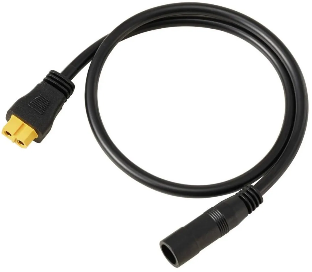 Tru Components DC-bus 2,1/5,5mm op XT60-kabel 0,5m TC-13619292 - Zwart