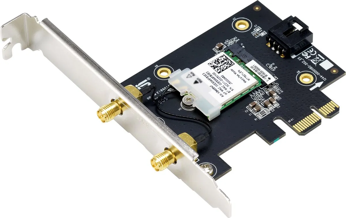 ASUS PCE-AX1800 Draadloze Netwerkadapter - WiFi 6 & Bluetooth