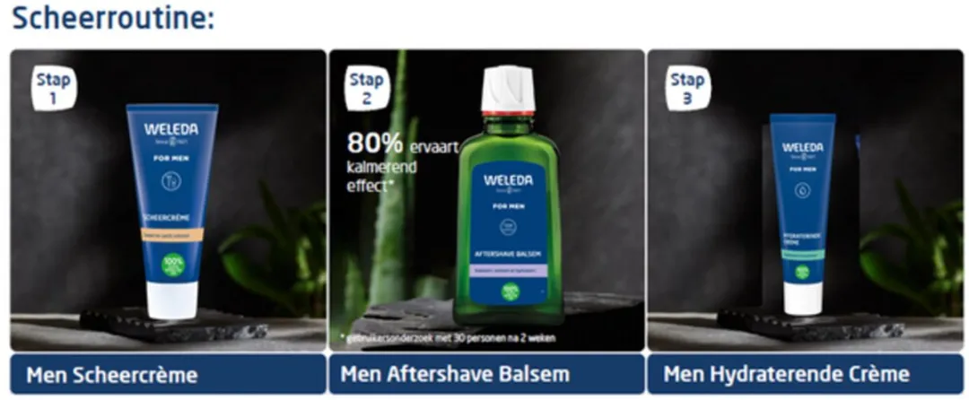 Weleda Hydraterende Crème Men 30ml - 6 Stuks