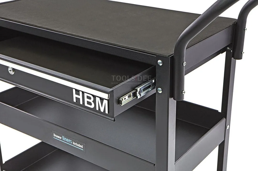 HBM Deluxe 3 Laags Universele Gereedschapswagen - 1 Lade