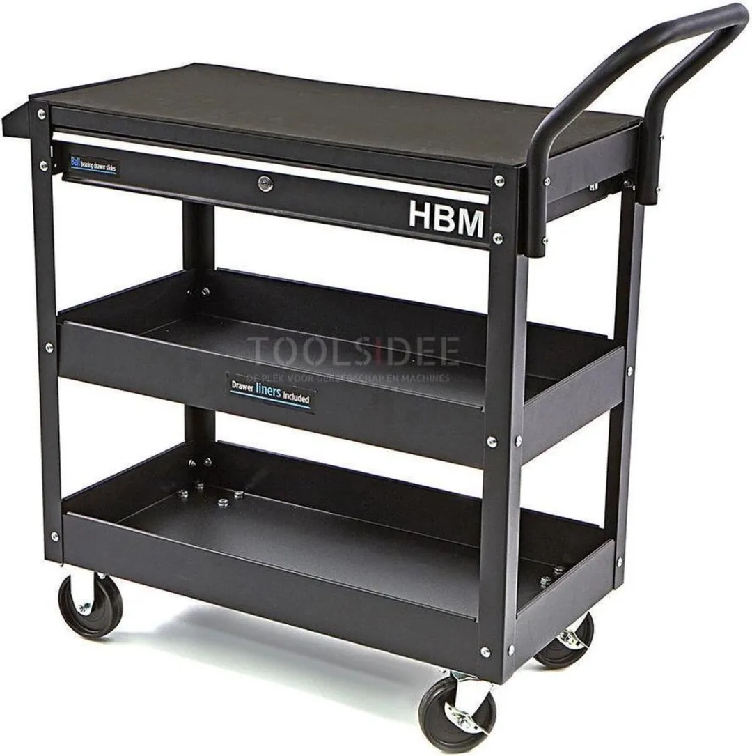 HBM Deluxe 3 Laags Universele Gereedschapswagen