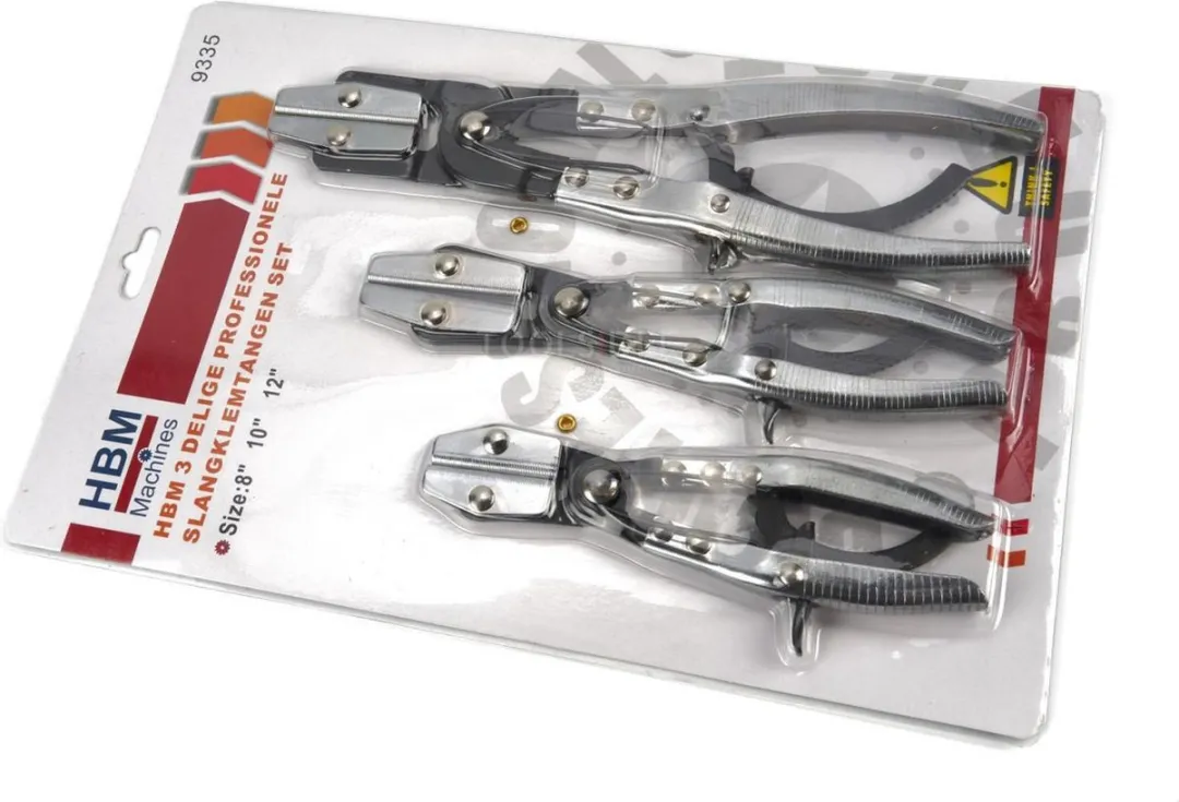 HBM Machines 3-delige Slangklemtangen Set