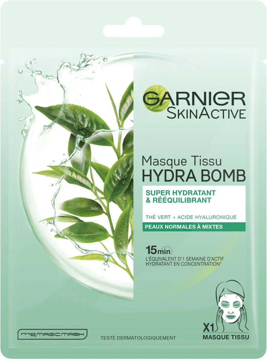 Garnier SkinActive Tissue Masker Hydraterend & Regulerend - 6 Stuks