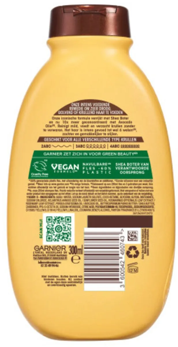 Garnier Loving Blends Avocado & Shea Boter Shampoo 3x300ml
