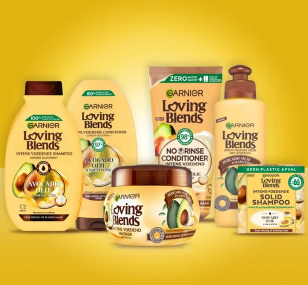 Garnier Loving Blends Avocado & Shea Boter Shampoo 3x300ml