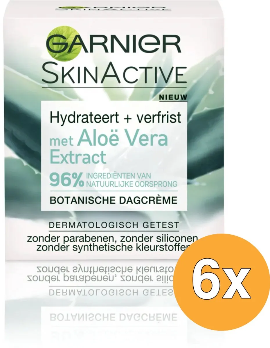 Garnier SkinActive Botanische Dagcrème Aloë Vera 6x50ml