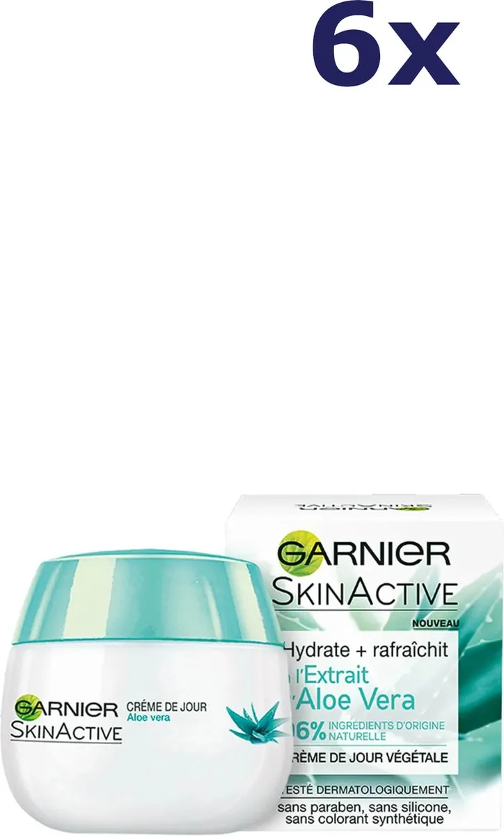 Garnier SkinActive Botanische Dagcrème Aloë Vera 6x50ml