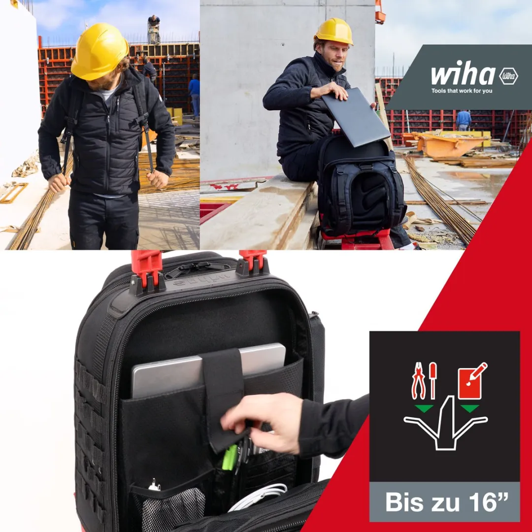 Wiha Gereedschapstas Elektricien 28-delig 930030602 - Zwart/Rood