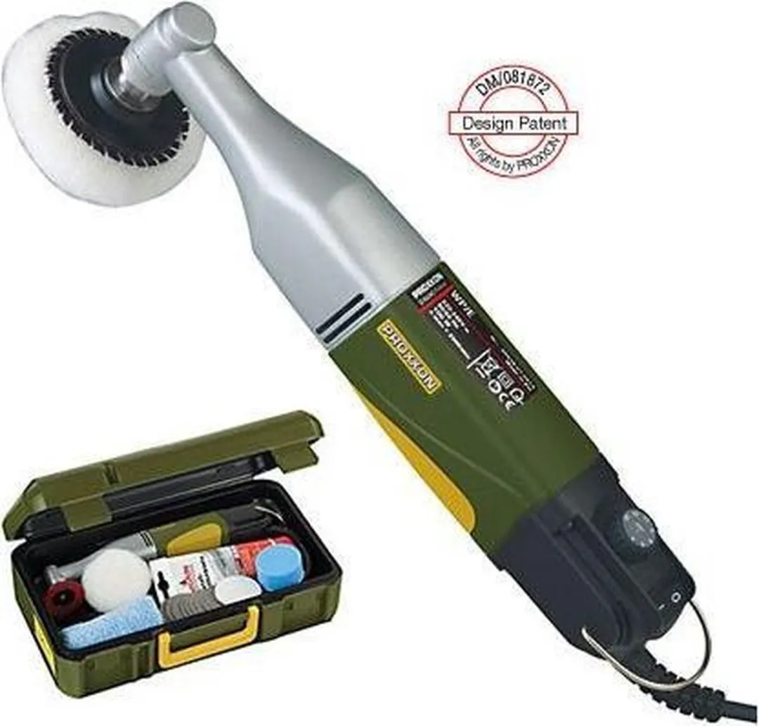 Proxxon Haakse Polijster WP/E 100W - 19 Accessoires