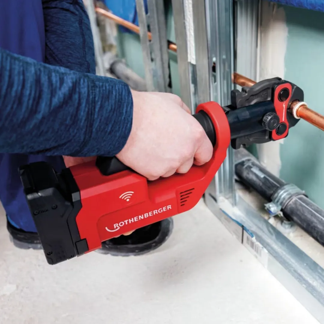 Rothenberger Romax Compact III Accu-persmachine - 18V 19kN - Rood/Zwart