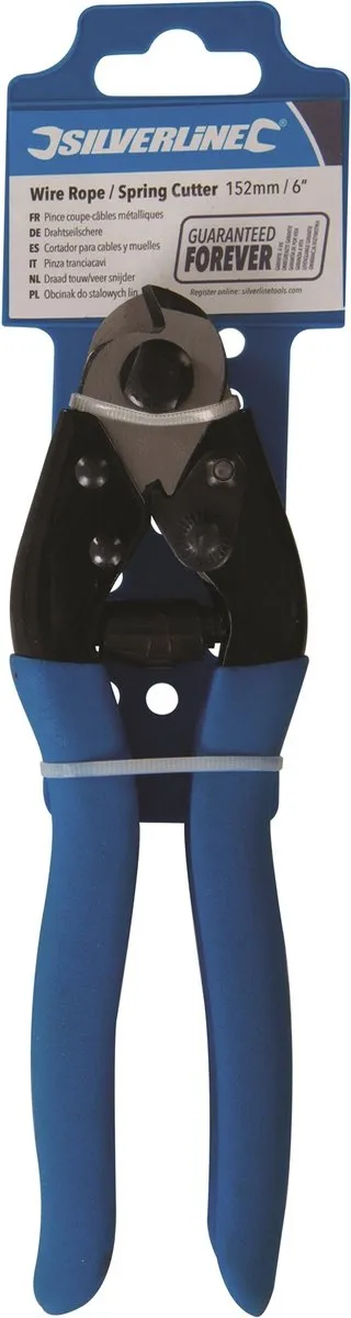 Silverline Draad/Veer Snijder 152mm - Zilver/Zwart/Blauw