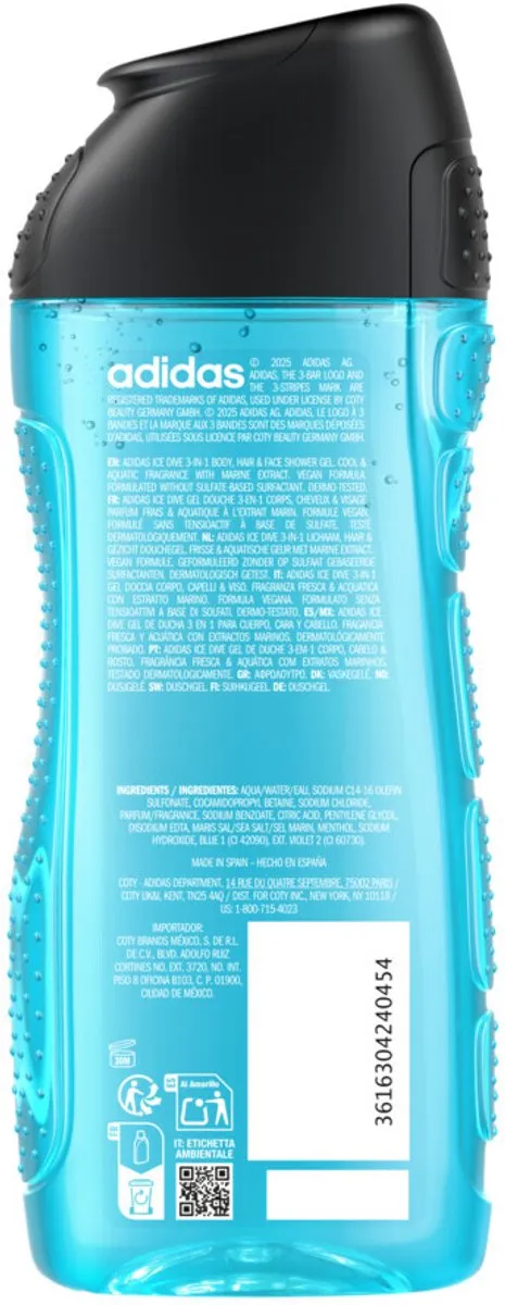 adidas Ice Dive Douchegel - 3x250ml