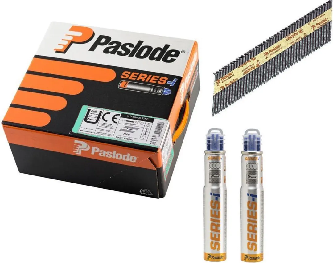 Paslode IM90 Stripnagels 3.1x90mm - 2500 Stuks - Blank