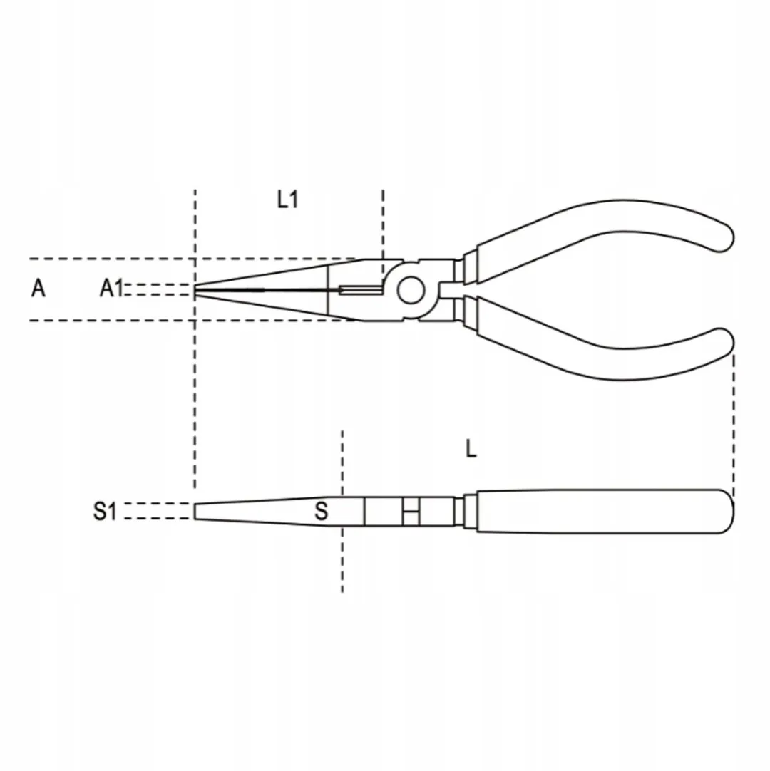 Beta Platentang 200mm Chroom Composiet Handvatten