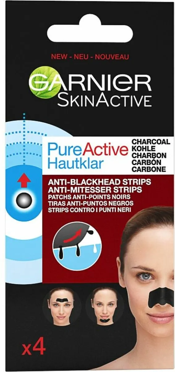 Garnier SkinActive PureActive Neusstrips Houtskool