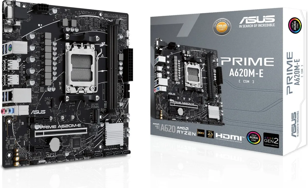 ASUS PRIME A620M-E-CSM AM5 Micro-ATX Moederbord