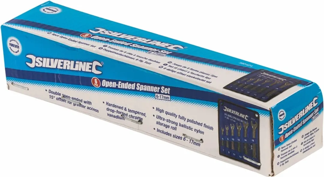 Silverline Offset Steeksleutelset 6-17mm - 6-delig