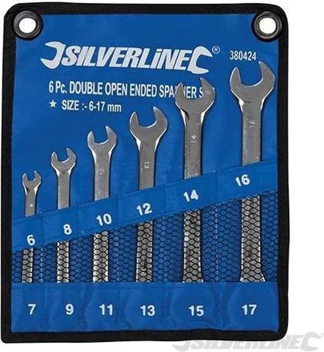 Silverline Offset Steeksleutelset 6-17mm - 6-delig - afbeelding 6 van 6