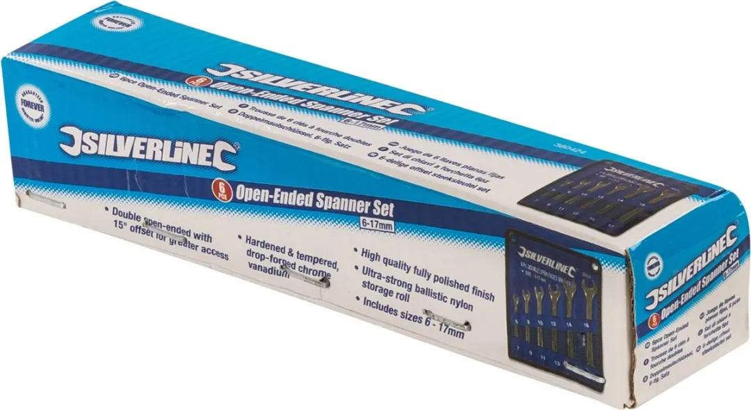 Silverline Offset Steeksleutelset 6-17mm - 6-delig