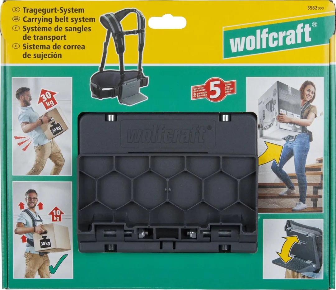 Wolfcraft Draagharnas 5582000 - Meubeltransporter - Zwart