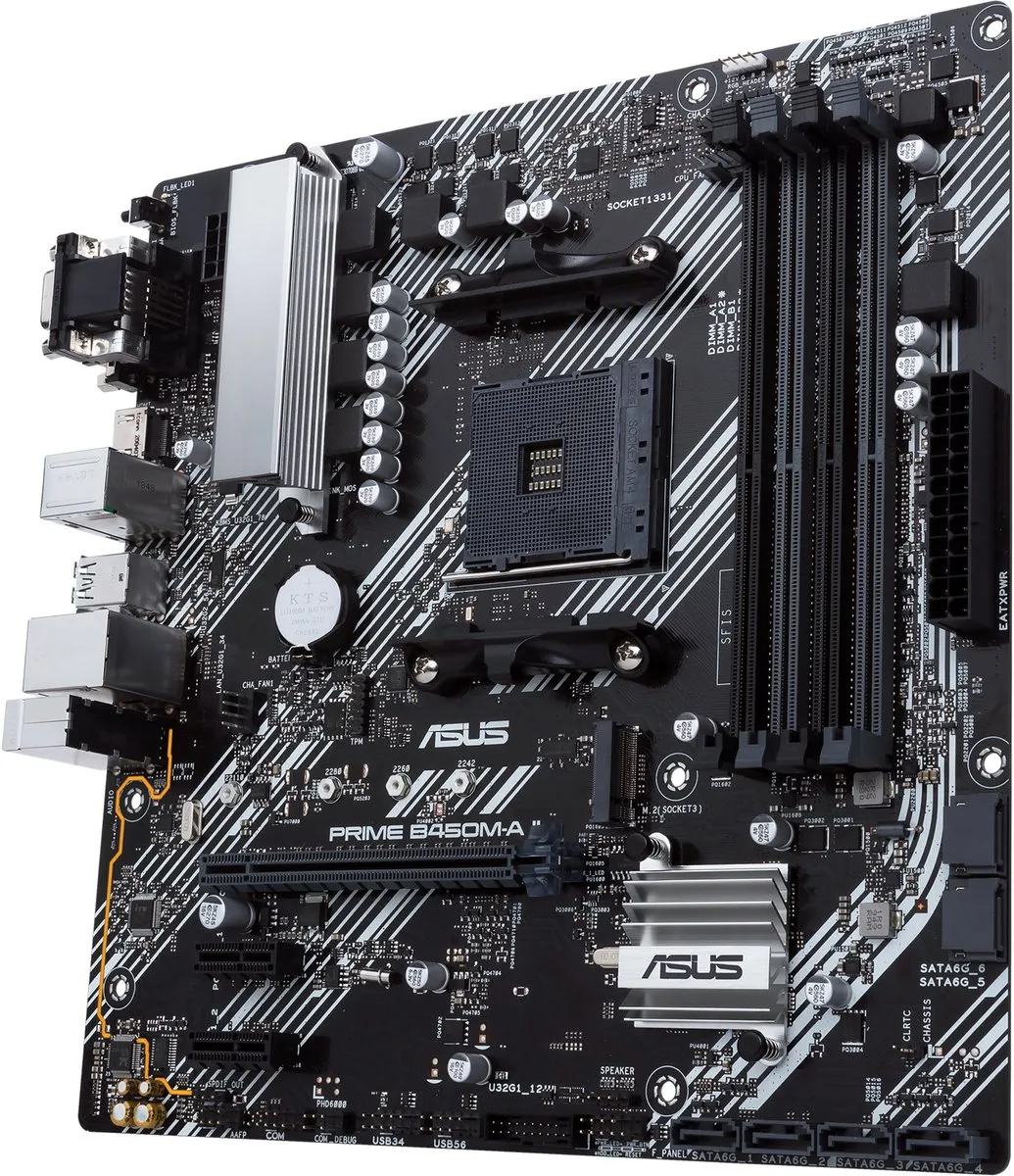 ASUS Prime B450M-A II Moederbord - AM4 - Micro-ATX