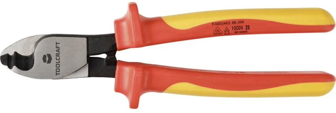 TOOLCRAFT TO-10104939 VDE-kabelsnijder Metaal