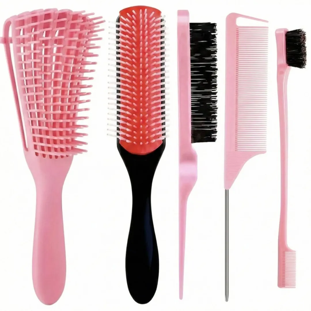 NUVEX Roze Haarstyling Set 5-delig