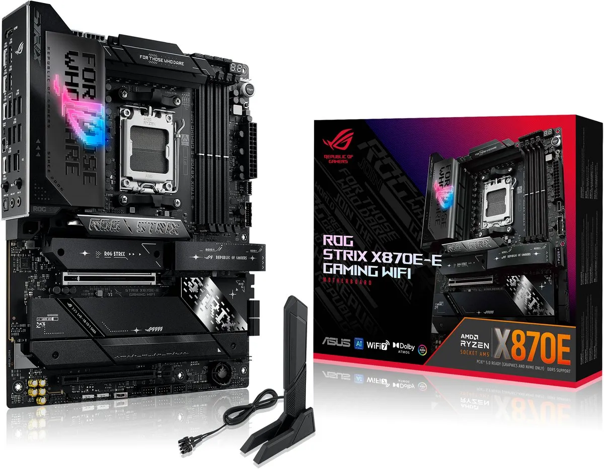 ASUS ROG Strix X870E-E Gaming WiFi Moederbord - AM5 - ATX